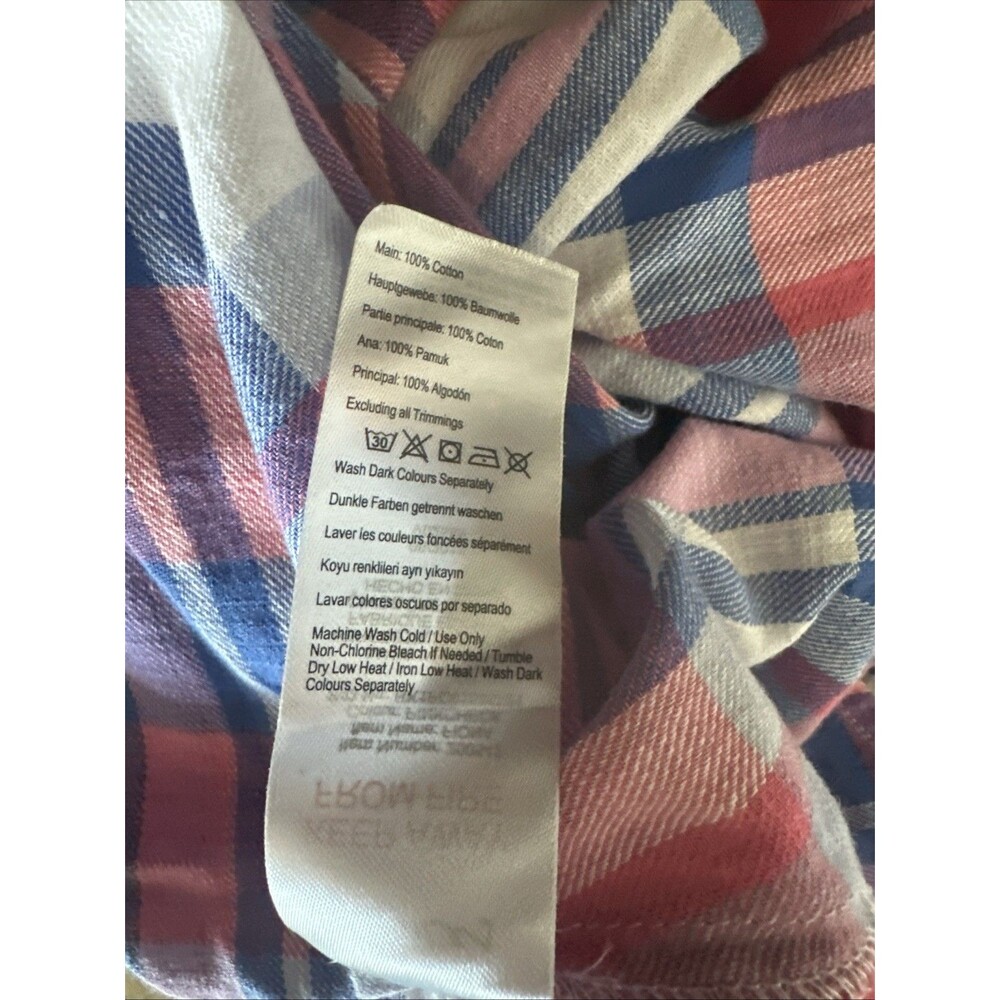 Joules Dress Womens 8 Pink Blue Plaid Sleeveless Tie Belt Midi Cottage New - Picture 12 of 14